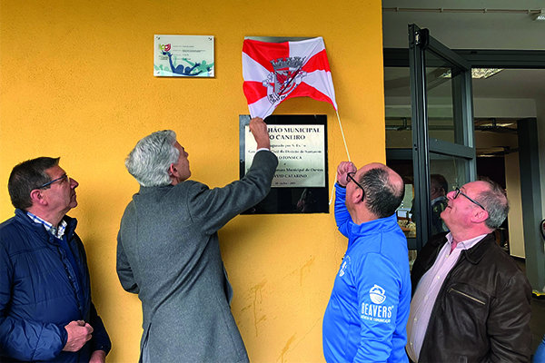 AFS na inauguração das obras de requalificação do Pavilhão Municipal do Caneiro